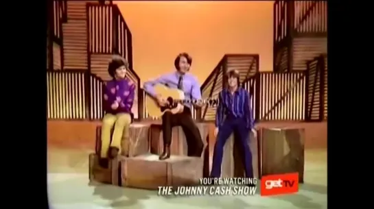 The Monkees- Nine Times Blue on The Johnny Cash Show 1969