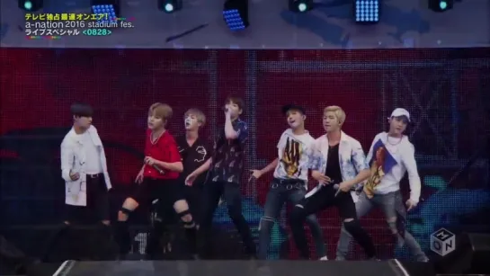 `PERF` 160828 Bangtan - Fire + Save Me @ A-Nation Stadium Fes 2016.