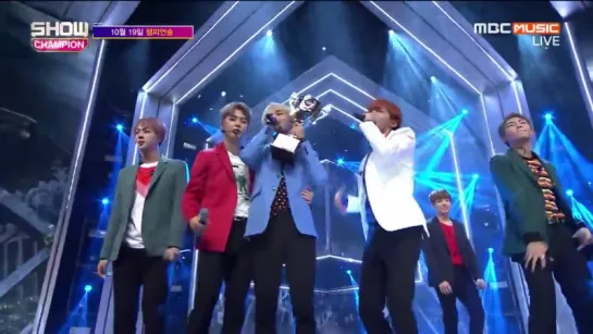 [PERF] 161019 BTS winning 1st place @ MBC Show Champion