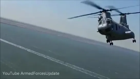 Свеженькое видео с  CH-46 Sea Knight /Еще трудятся старички!