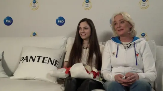 Team Russia | P&G | Online-videoconference with Evgenia Medvedeva and her mother | 24/02/2018