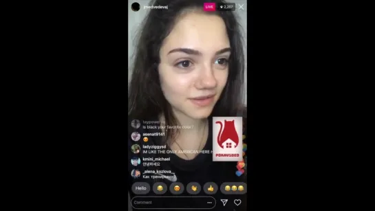 Трансляция из Instagram Евгении Медведевой | 01.07.18