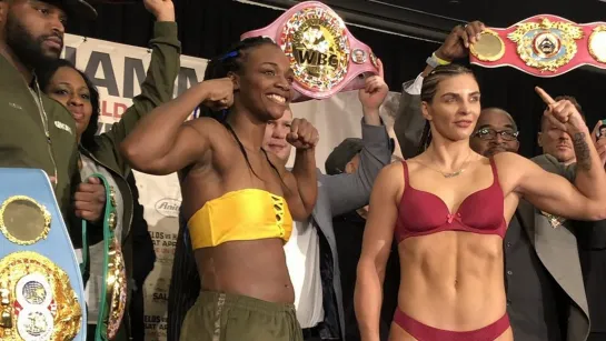 👊 Atlantic City, NJ: Claressa Shields vs. Christina Hammer – Weigh-in, Face-off / 12.04.19