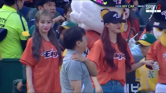 [190706] Mijoo & Jiae @ «Hanwha Eagles vs. KT Wiz»