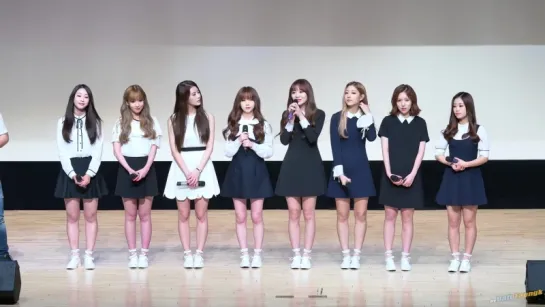 [160802] Lovelyz - Talk + Destiny @ Anti Smoking Campaign for Soldiers Event