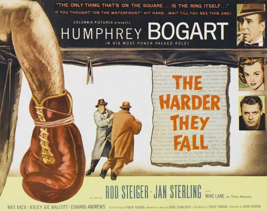 Тем Тяжелее Падение (The Harder They Fall)_1956_1080p_США (нуарная спортивная драма)