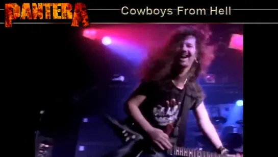 Pantera - Cowboys From Hell (1990) (Official Live Video)