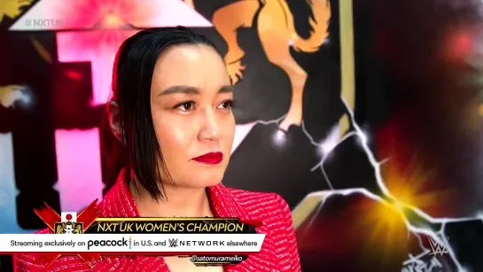 I am NXT UK Women's Champion, but I have no championship (c) Meiko Satomura