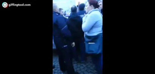 Fat Karen gets laughed at after she attacks police, then flops on the ground to act like a victim