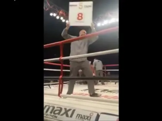 Tyson Fury Takes on Ring Card Girl Duties at his Cousin Hughie Furys fight