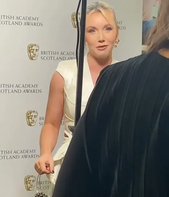 Lauren Lyle at BAFTA Scotland 2021 red carpet