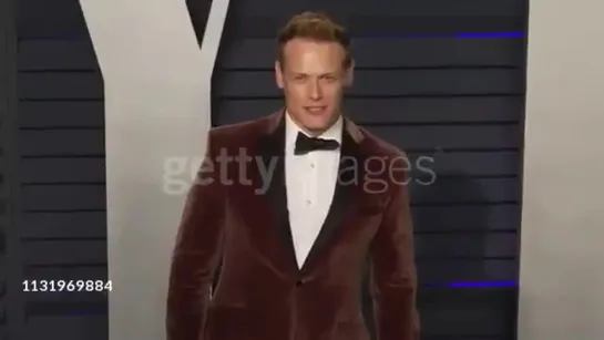 Sam Heughan at Vanity Fair Oscar party 2019