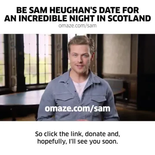 Sam Heughan didn’t have to get dating advice from adorable Scottish children