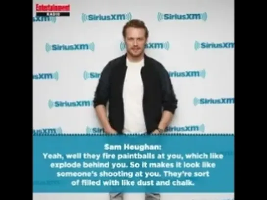 Sam Heughan plays a spy in the Spy Who Dumped Me/ Interview at Sirius XM