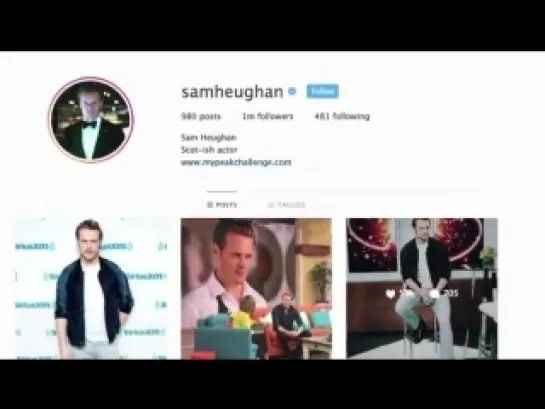 Sam Heughan's interview on CBS Miami