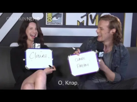 [RUS SUB] SDCC_2015 -  Сэм и Катрина в студии канала MTV