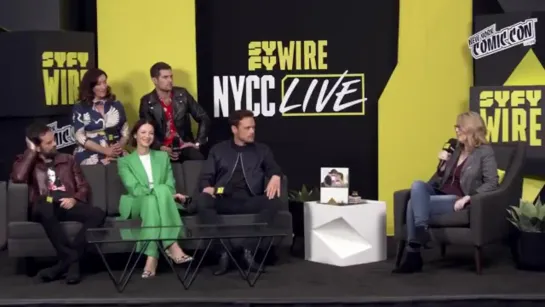 The cast of Outlander stopped by the Live Stage at NYCC to tell us about their favorite mo