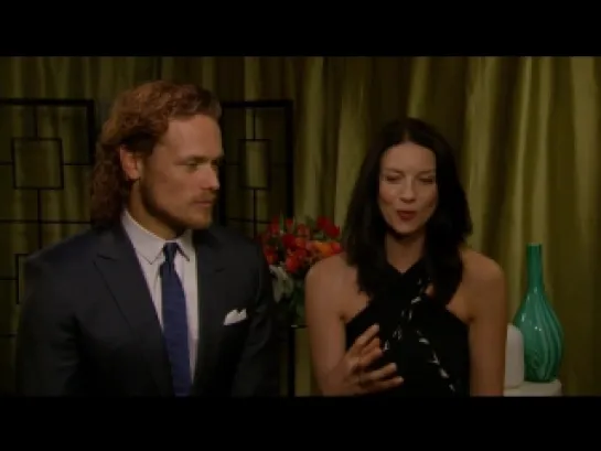 E! News_ Sam Heughan  Caitrona Balfe Tease Outlander Season 2