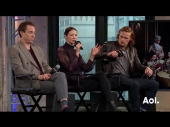 Interview for AOL BUILD - Caitriona Balfe, Sam Heughan & Tobias Menzies