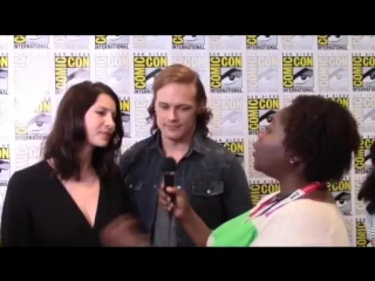 Geektalk_ Starz Outlander Caitriona Balfe, Sam Heughan, Diana Gabaldon  Ronald D. Moore