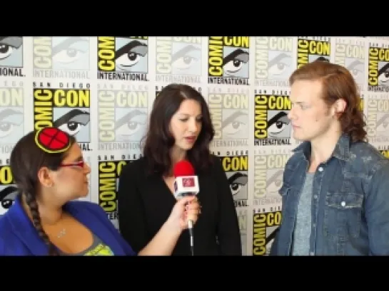 Yael Tygiel -  Sam Heughan (Jamie)  Caitriona Balfe (Claire) - San Diego ComicCon 2015