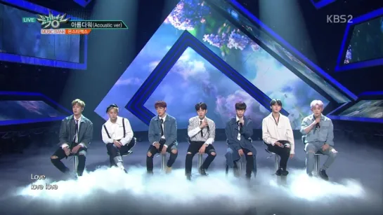 [VK][12.05.17]MONSTA X - BEAUTIFUL (Acoustic ver.) @ MusicBank