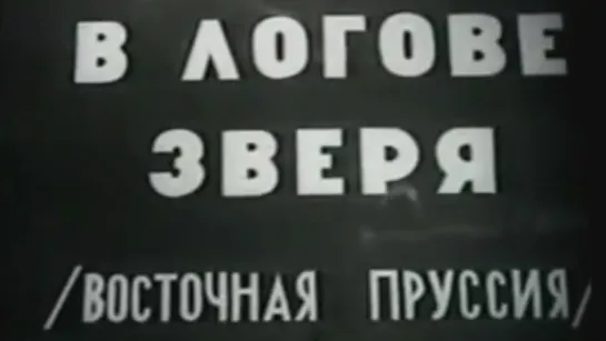 В логове зверя (Восточно-Прусская операция) / 1945 / ЦСДФ