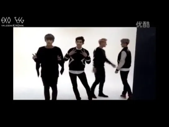 [РУСС. САБ] 131230 EXO @ BAZAAR magazine shooting (February Issue) (720)