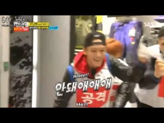 [РУСС. САБ] 131117 런닝맨 EXO Cut @ Running Man Ep. 172