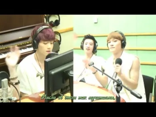 [РУСС. САБ] Baekhyun & Chen - Laundry @ Sukira Kiss The Radio