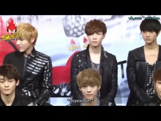 [РУСС. САБ] 120727 EXO-M - Seed Radio Interview