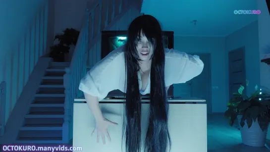 Octokuro - Sadako stuck in TV