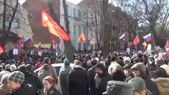 Путин! Харьков - Русский Город! Митинг у Консульства России!