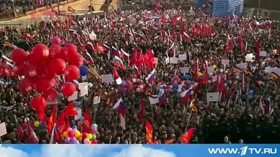 110 тысяч человек, по оценкам полиции, пришли на митинг-концерт Мы вместе! в Москве