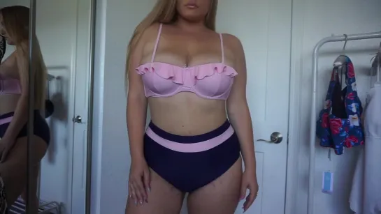 Lingerie Try On Haul. Sexy Lingerie .Cupshe Plus Size Curvy Swim Try On