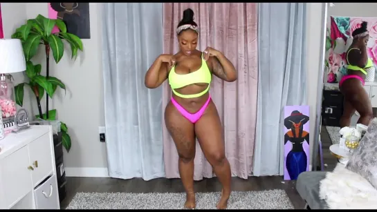 Fashion Nova Curve Swimsuit Haul  _ On My Bad Bish Shyt _ Porchia Nicole