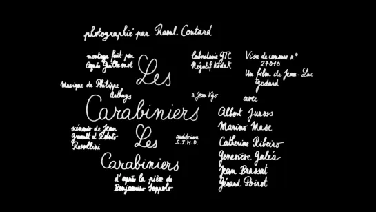 Карабинеры / Les Carabiniers (1963) dir. Jean-Luc Godard [1080p] (RUS SUB)