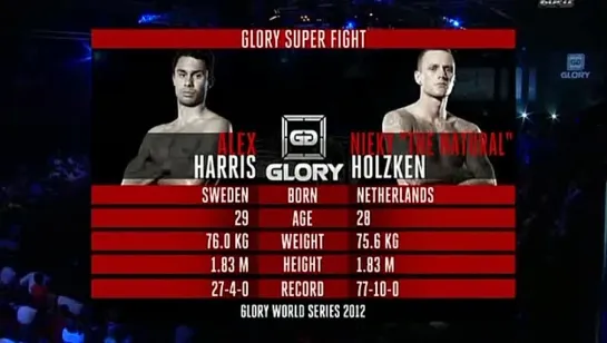 GLORY 1 Stockholm [Glory World Series] First 16 Alex Harrix vs. Nicky Holzken