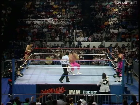 Hart Foundation vs Tito Santana & Dan Spivey, Saturday Night's Main Event X (14.03.1987)