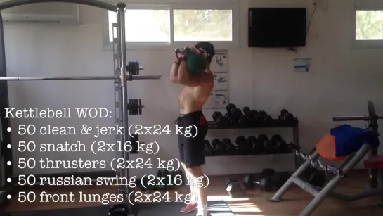 CrossFit. Kettlebell WOD