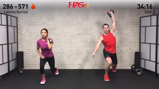 45 Min HIIT Kettlebell Workouts for Fat Loss  Strength - Kettlebell Workout Training Exercises