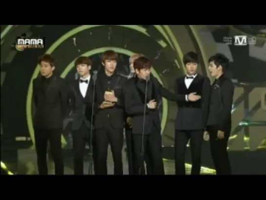 [MAMA 2013] INFINITE won 'Best Male Group Award'