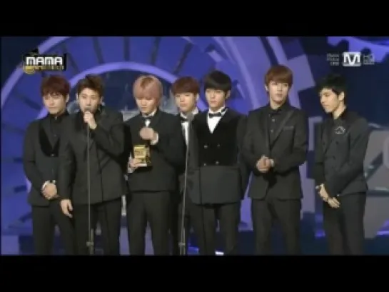 [MAMA 2013] INFINITE won 'Sony MDR Worldwide Performer Award'