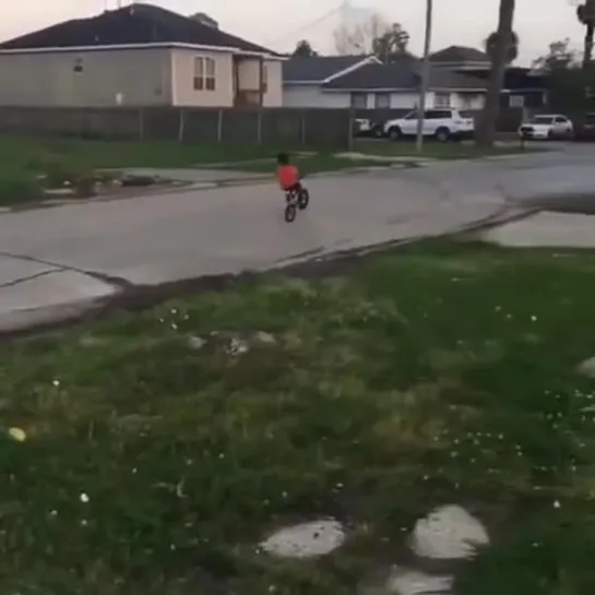 Lil n-word wheelie