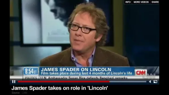 2013 11 23 James Spader takes on role in Lincoln Interview