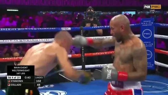 This accidental HEADBUTT causes the fight to end in a no-decision between Eimantas Stanionis and Luis Collazo 😬