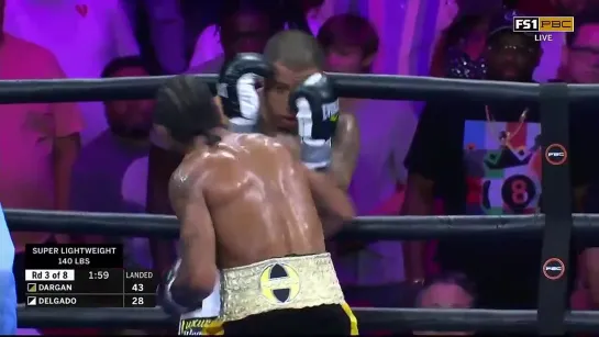 Karl Dargan gets knockout, dismantling Ivan Delgado's defense with back to back knockdown's to finish the fight