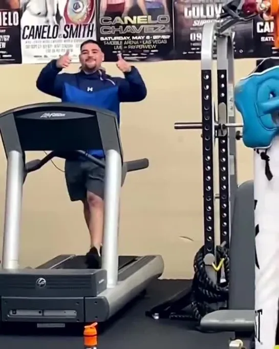 Canelo Alvarez, Andy Ruiz Jr and Ryan Garcia all in the gym together