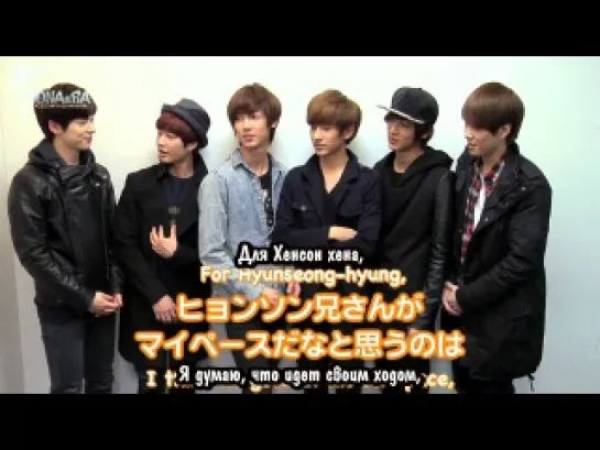 [RUS SUB: INTERVIEW][25.03.13] BOYFRIEND @ Tower Records Japan- Hitomi no Melody Promotion #6