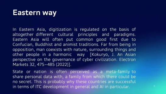 AI ethics in East and Southeast Asia.  Roman Dremliuga, Far Eastern Federal University